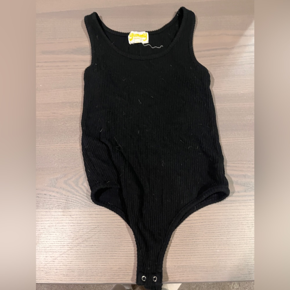 Buttery soft black bodysuit